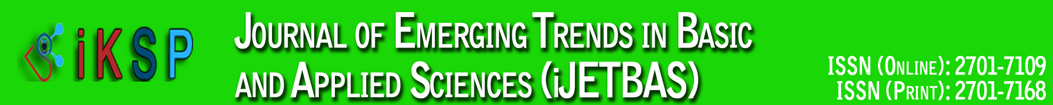 iKSP Journal of Emerging Trends in Basic and Applied Sciences (IJETBAS)